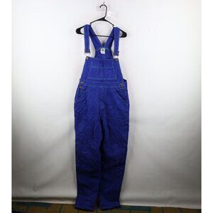 Vintage 90s Cross Colours Mens Medium Distressed Spell Out Denim Overalls Blue